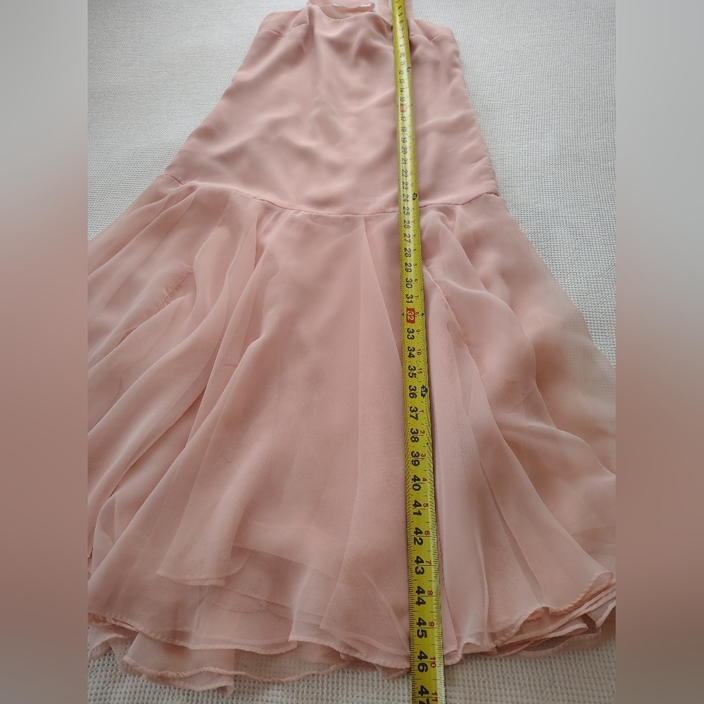 Jack Bryan 1970 Vintage Party Dress Pink Size 14 - Picture 10 of 12
